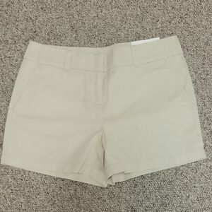 LOFT Tan 4" Inseam Shorts Tailored Cotton Blend. Sz 4. New With Tags